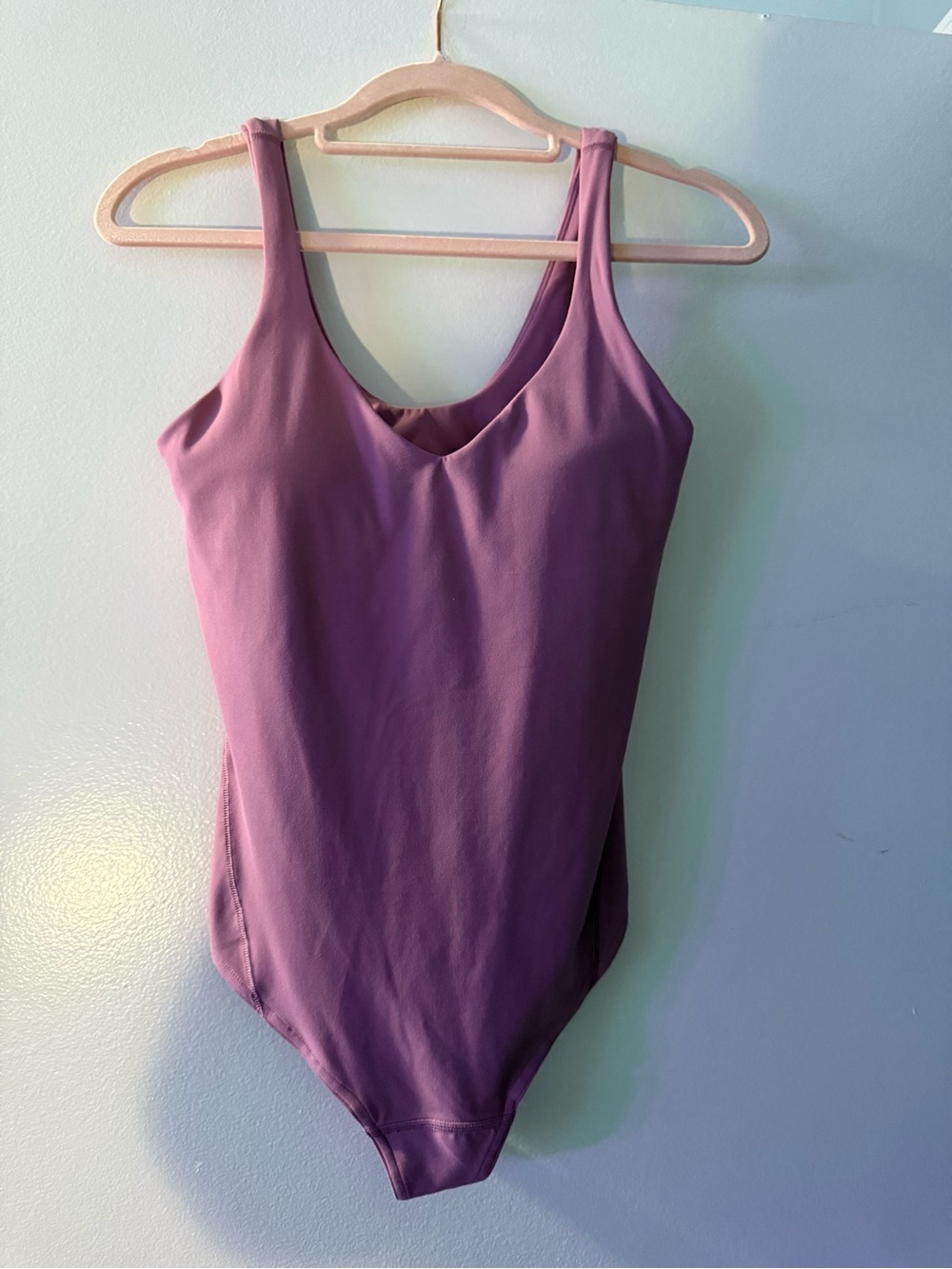 lululemon athletica Mauve/Purple Scoop-Back Bodysuit